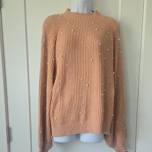 G by Giuliana Pearl-Embellished Sweater - Pink